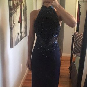 Navy ball gown